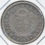 Peru, 2 reales, 1835