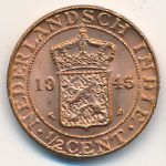 Нидерландская Индия, 1/2 цента (1933–1945 г.)
