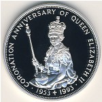 Восточные Карибы, 10 долларов (1993 г.)