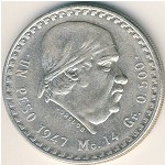 Mexico, 1 peso, 1947–1949