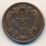 Austria, 1/2 kreuzer, 1760–1764