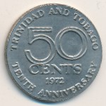 Тринидад и Тобаго, 50 центов (1972 г.)
