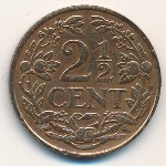 Netherlands, 2 1/2 cents, 1912–1941