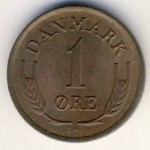 Дания, 1 эре (1960–1964 г.)