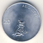 Словения, 20 стотинов (1992–2006 г.)