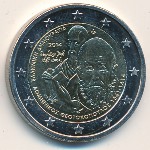 Greece, 2 euro, 2014