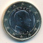 Монако, 1 евро (2007–2017 г.)