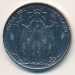 Vatican City, 50 lire, 1968