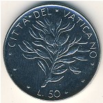 Ватикан, 50 лир (1970–1976 г.)