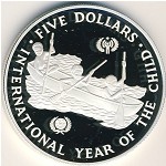 Соломоновы острова, 5 долларов (1983 г.)