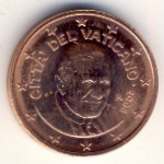 Vatican City, 2 euro cent, 2006–2013