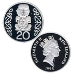 New Zealand, 20 cents, 1995