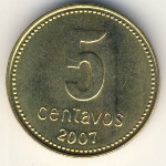 Argentina, 5 centavos, 1992–2005