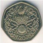 Isle of Man, 20 pence, 1982–1983