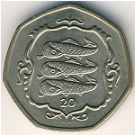 Isle of Man, 20 pence, 1984