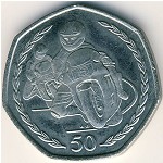 Isle of Man, 50 pence, 1996–1997