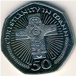 Isle of Man, 50 pence, 2000–2003