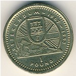 Gibraltar, 1 pound, 1993