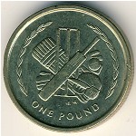 Isle of Man, 1 pound, 1996–1997