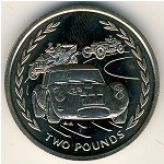 Остров Мэн, 2 фунта (1996–1997 г.)
