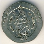 Gibraltar, 20 pence, 1988–1997