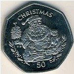 Gibraltar, 50 pence, 1999