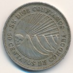 Nicaragua, 50 centavos, 1939–1956