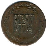 Westphalia, 3 centimes, 1808–1812