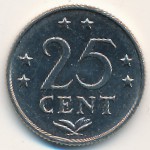 Антильские острова, 25 центов (1970–1985 г.)