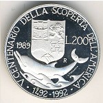 Italy, 200 lire, 1989