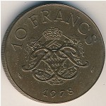 Monaco, 10 francs, 1975–1982
