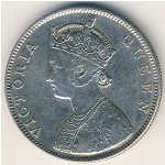 Британская Индия, 1 рупия (1862 г.)