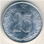 Чехословакия, 25 гелеров (1953–1954 г.)