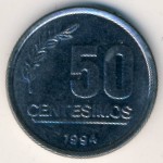 Uruguay, 50 centesimos, 1994–2008
