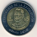 Мексика, 5 песо (2009 г.)