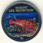 Cook Islands, 1 dollar, 2000