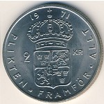 Sweden, 2 kronor, 1968–1971