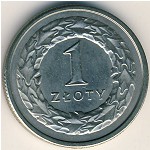 Poland, 1 zloty, 1990–2016