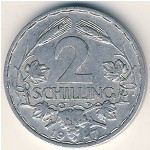 Австрия, 2 шиллинга (1946–1952 г.)
