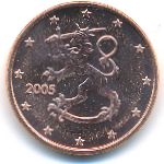Финляндия, 1 евроцент (1999–2018 г.)