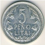 Литва, 5 лит (1925 г.)