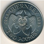 Guernsey, 2 pounds, 1985