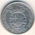Mozambique, 2,5 escudos, 1938–1951