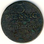 Reuss-Obergreiz, 3 pfennig, 1805–1816