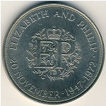 Great Britain, 25 new pence, 1972