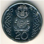 Новая Зеландия, 20 центов (2006–2020 г.)