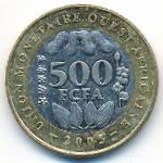 Западная Африка, 500 франков (2003–2010 г.)