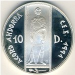 Andorra, 10 diners, 1993