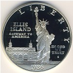 USA, 1 dollar, 1986