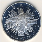 USA, 1 dollar, 1989